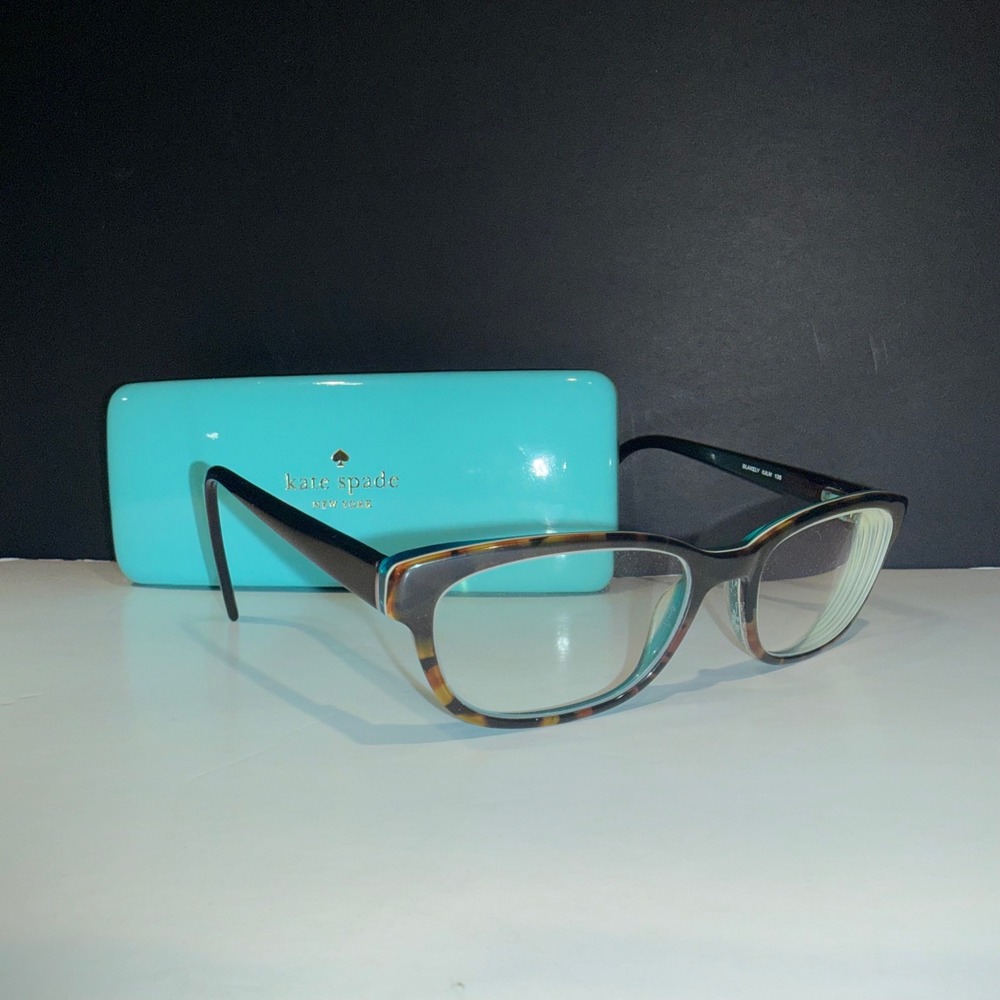 Kate Spade Blakely 0JLM 135 Eyeglasses Frames Tortoiseshell Teal Blue with Case